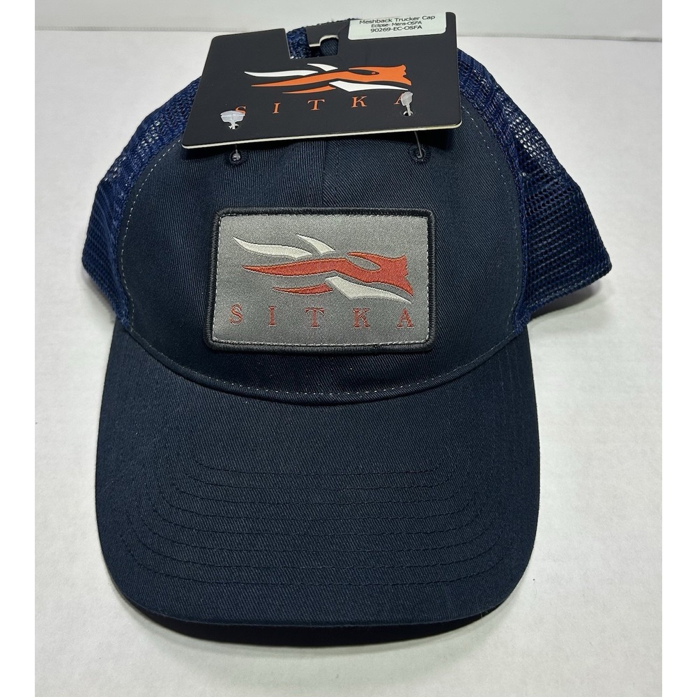 Sitka Gear Blue Patch Mid Pro Trucker SnapBack Hat NWT Hunting Outdoors Mesh